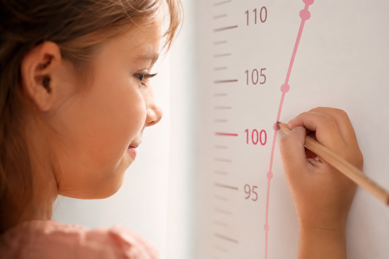 Crecimiento normal desde los 3 años hasta el inicio de la pubertad